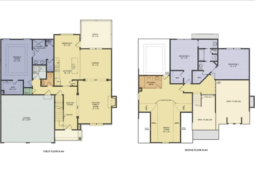 Ashton | 2 Story House Floor Plans in TN | Core Homes