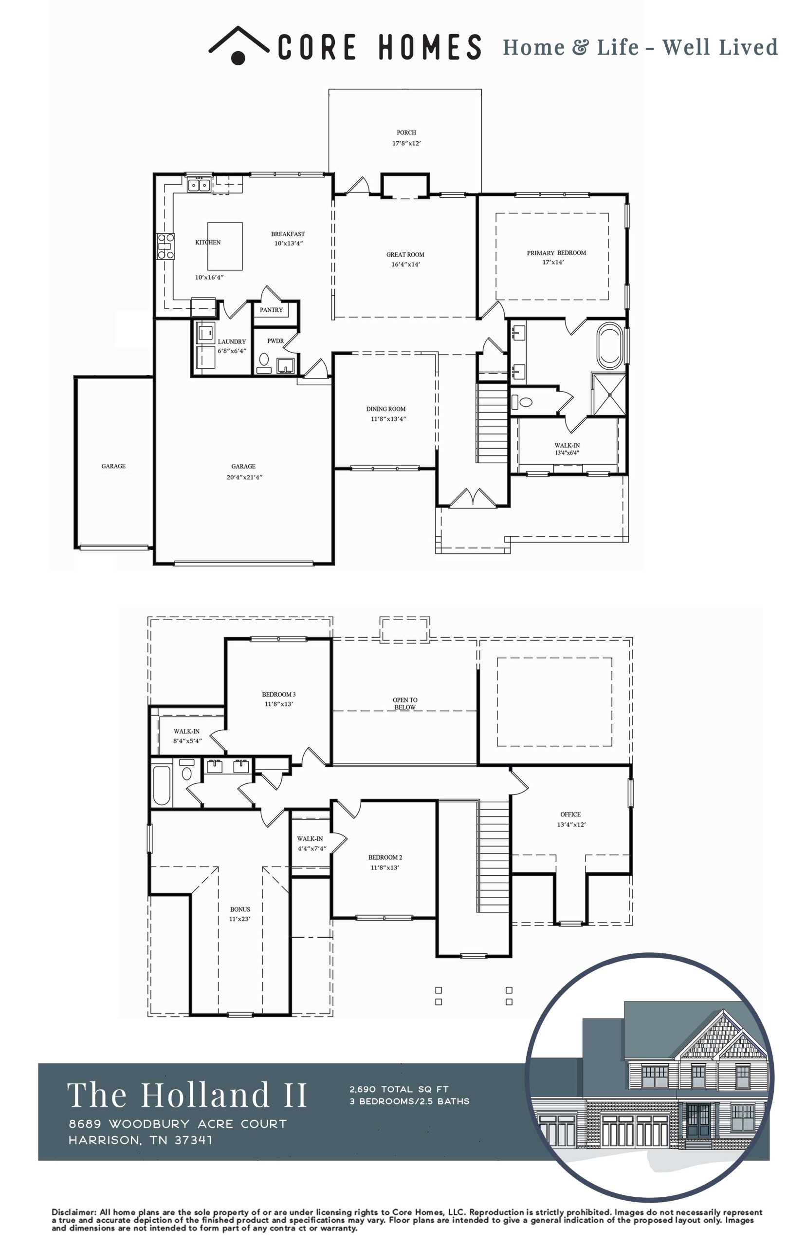woodbury Holland floor plan