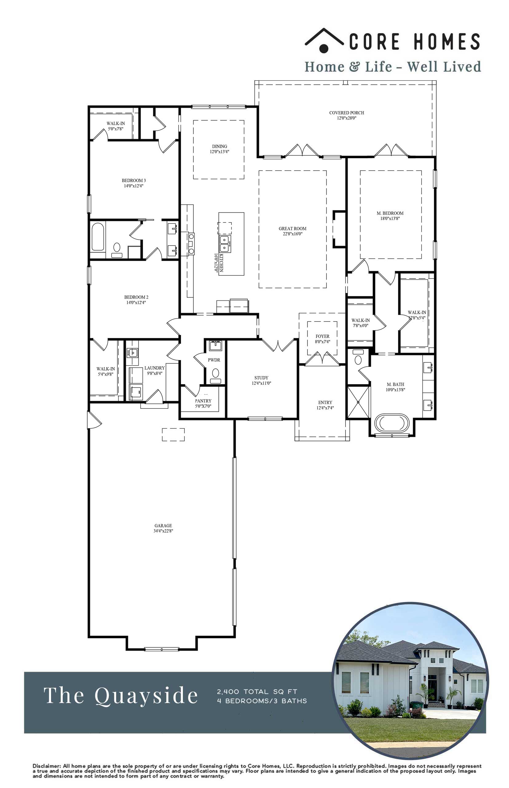 Quayside floor plan Core Homes